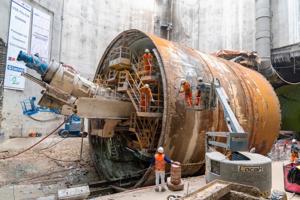 Metrô inicia desmontagem de tuneladora para reutilização entre Penha e Complexo Rapadura